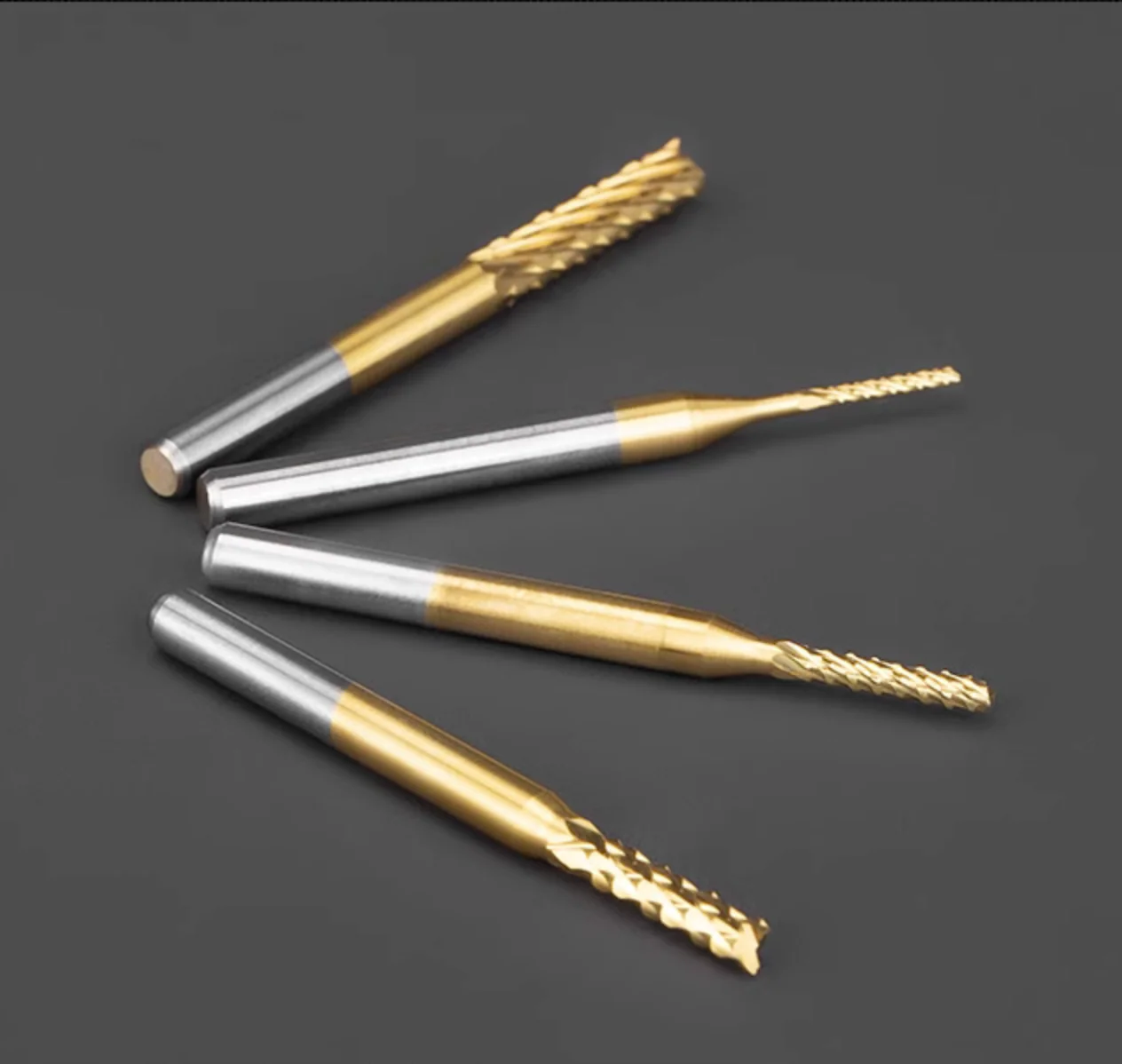 TiN Coating Corn Bit - 1/8″ Shank - Image 3